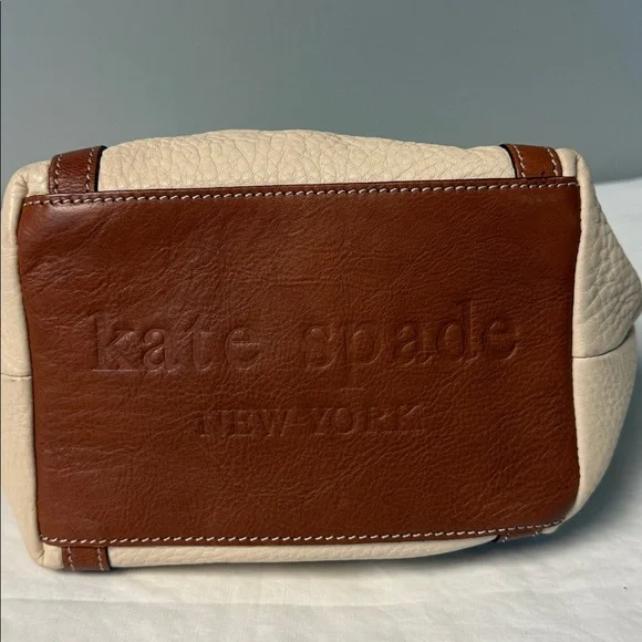 Kate Spade New York Cream Pebbled Leather Small Satchel Bag - Picture 5 of 7